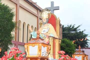 Misa y procesión en El Ejido de Telde/Francisco Javier Santana.